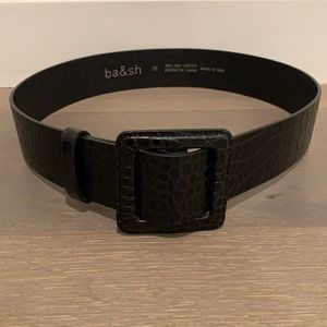BA&SH black leather belt NWOT. Never worn!